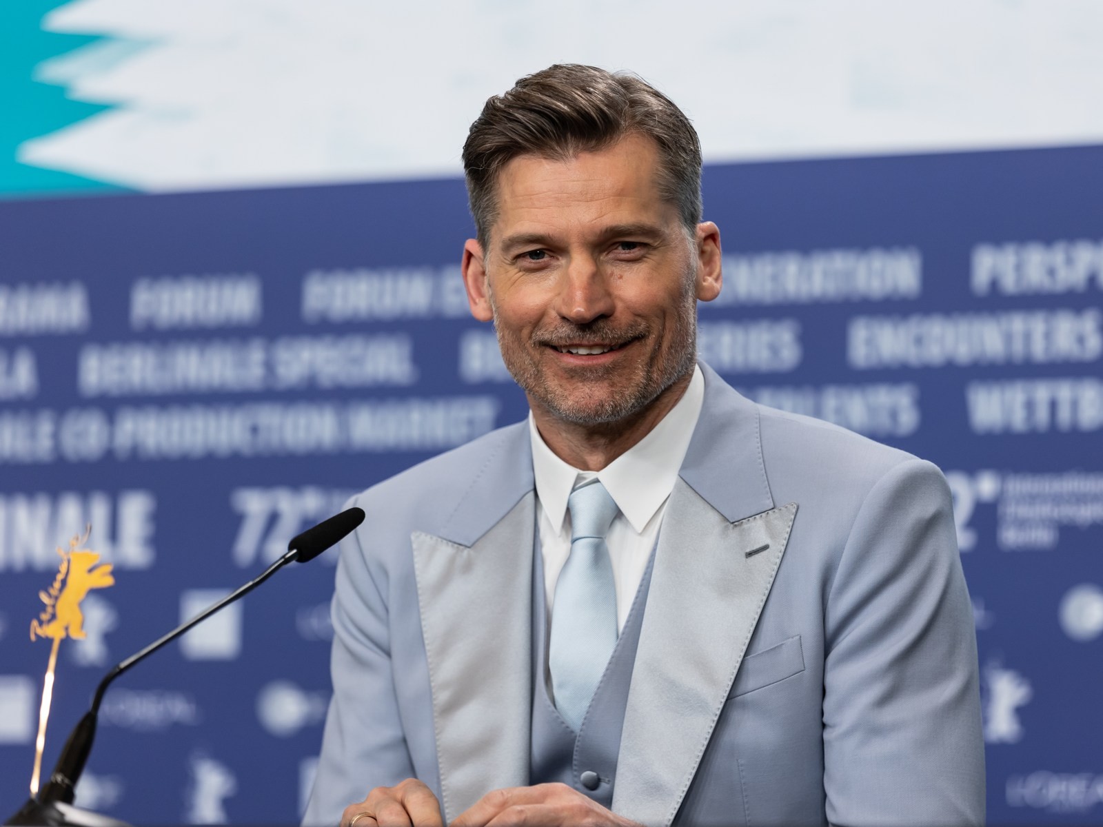 Nikolaj Coster-Waldau at 72nd Berlin International Film Festival, 15 February 2022. Archive portrait, not a production still.