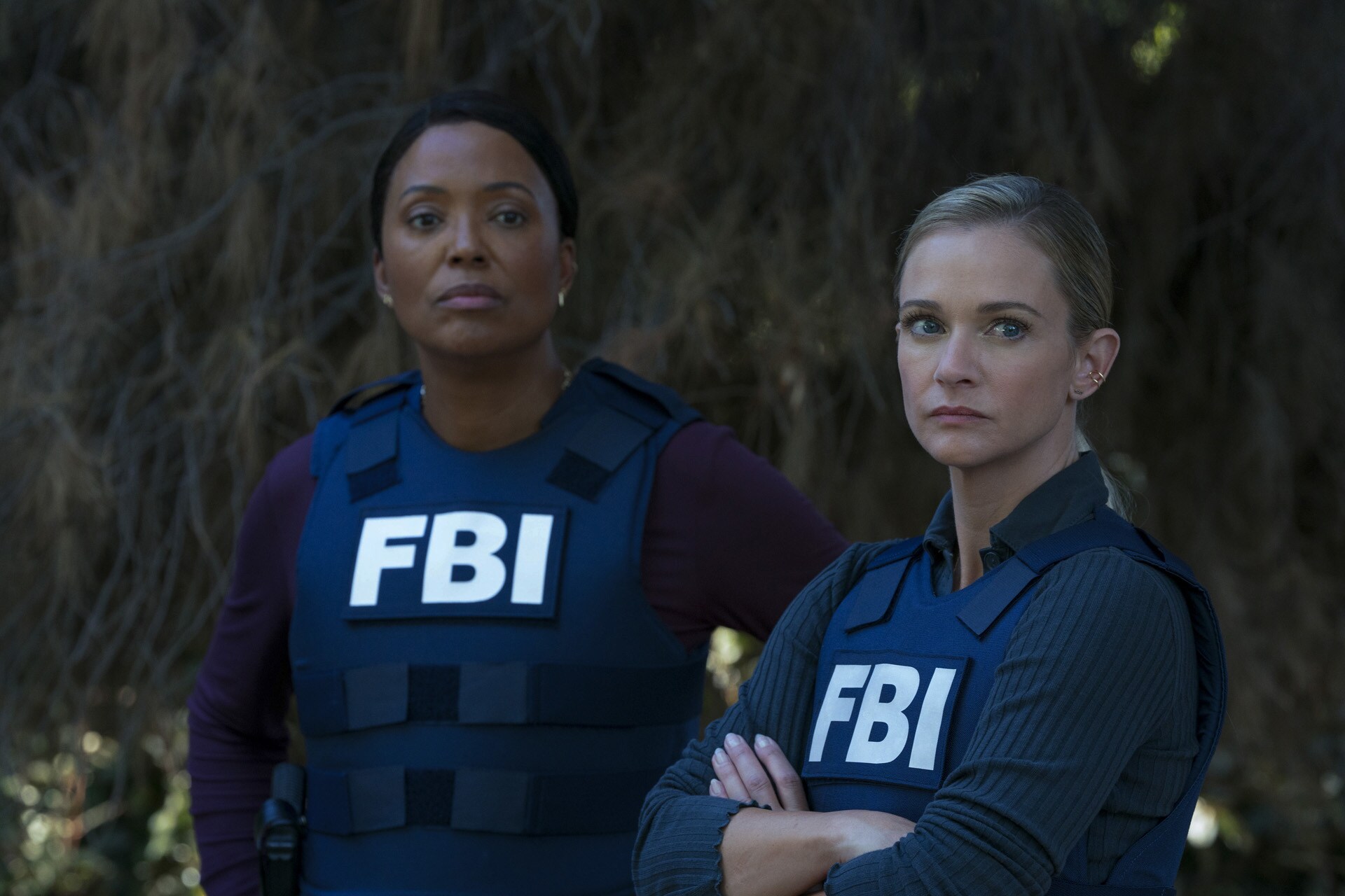 A.J. Cook and Aisha Tyler in season 18 of Criminal Minds: Evolution.