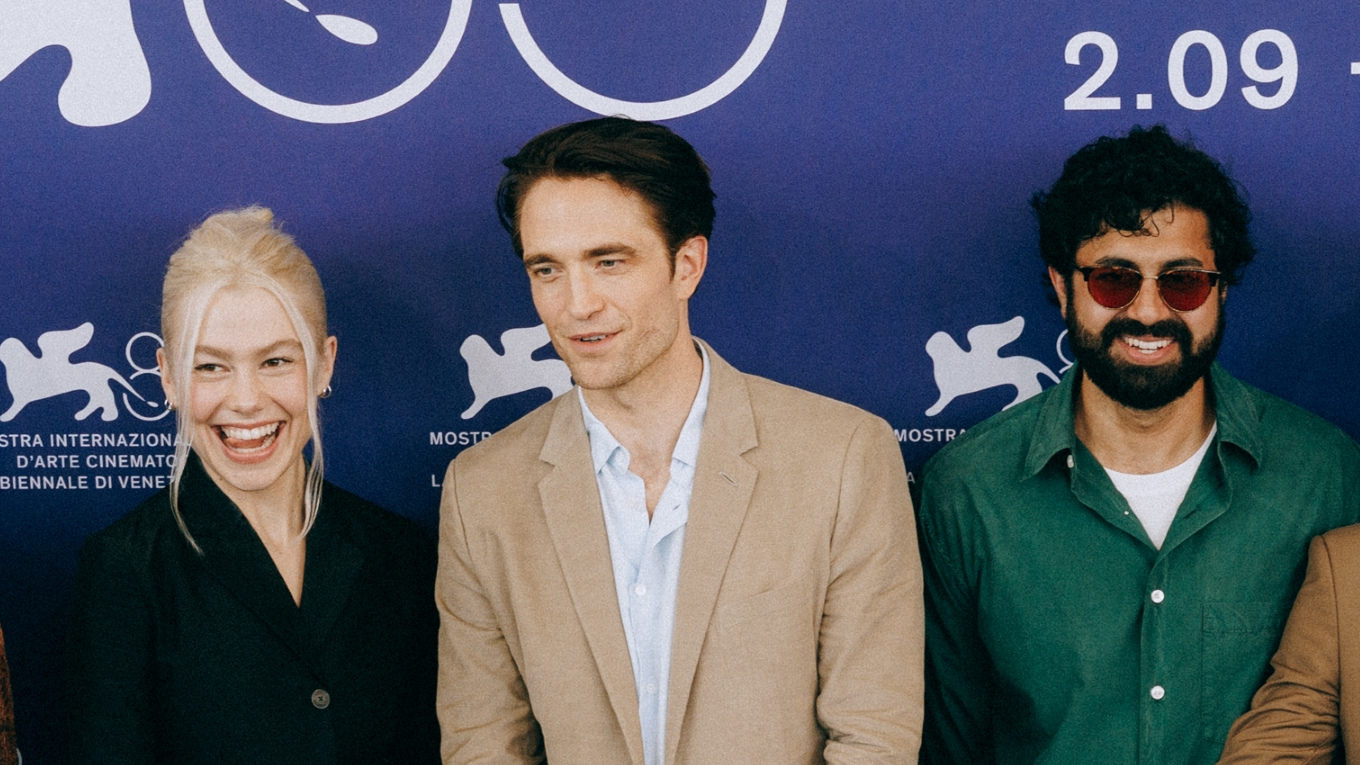 Robert Pattinson with Primetime colleagues at the Venice Film Festival.