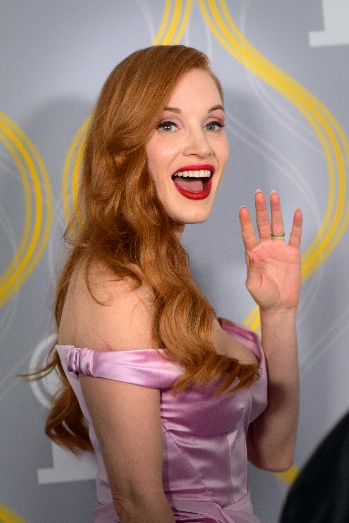Jessica Chastain at the Tony Awards, 12 June 2022. Archive portrait, not a production still.